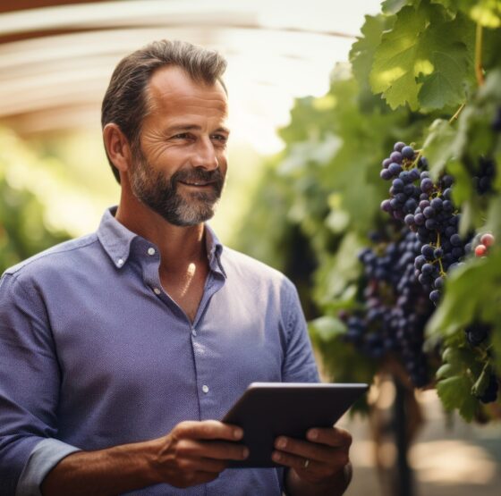 Gestión integrada de vendimia en bodega con Arballon+ para controlar uva, pesajes, costos y trazabilidad vitivinícola.